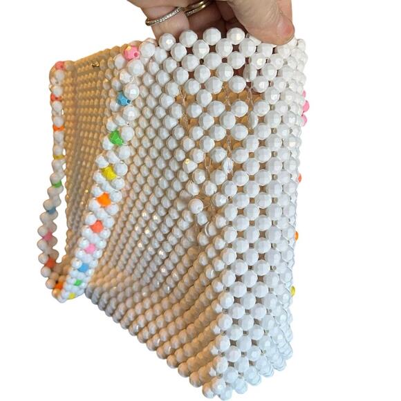 Susan Alexandra Designer Loop di Loop Colorful Rainbow Pride Beaded Bag - Picture 6 of 11